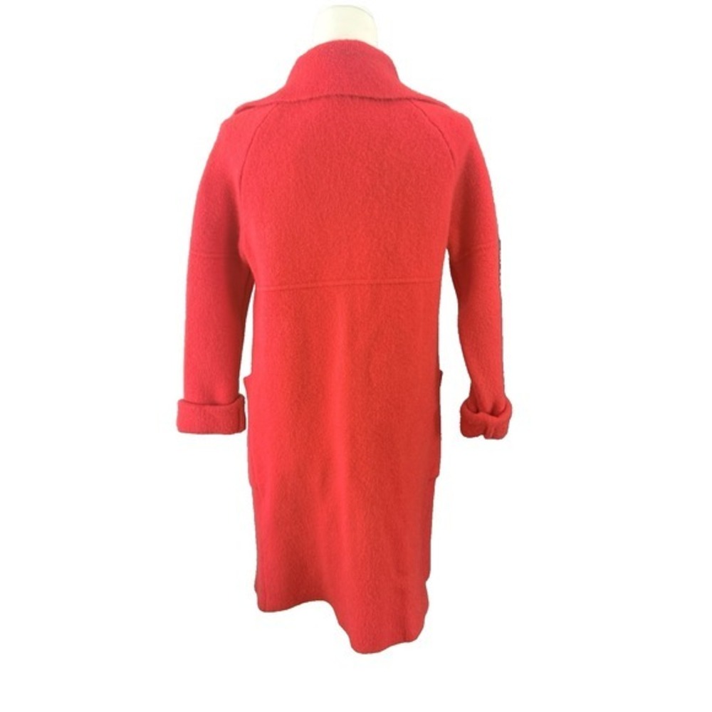 Anthropologie Womens Phoenix Open Red Sweater Coat Minimalist Capsule WardrobeXS - Picture 3 of 14